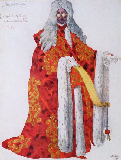 Costume design for Marshal Cantalabutte, from Sleeping Beauty by Leon Bakst